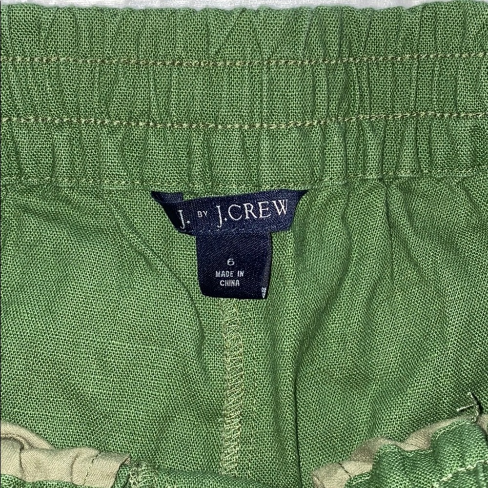 Jcrew linen straight leg pants